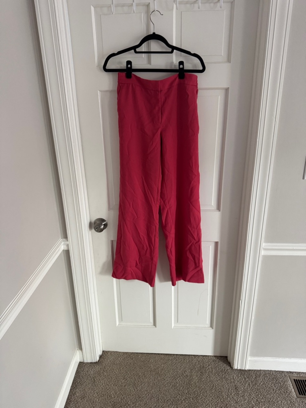 White House Black Market Wide-Leg Pants in Bright Pink